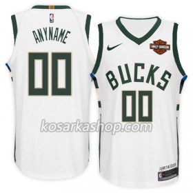 Dres Milwaukee Bucks Prilagođeni Nike 2017-18 Bijela Swingman